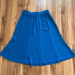 Turquoise Pleated Skirt